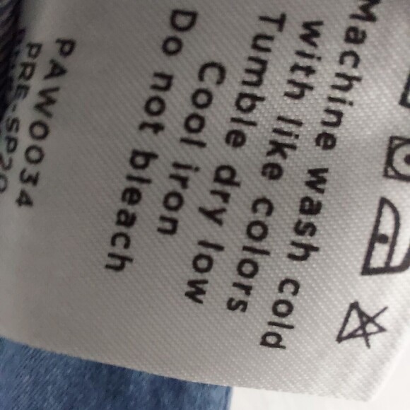 Draper James Jeans Size 8 Wide Leg Chambray Pants Tie Waist Medium Trouser Short - Picture 10 of 10